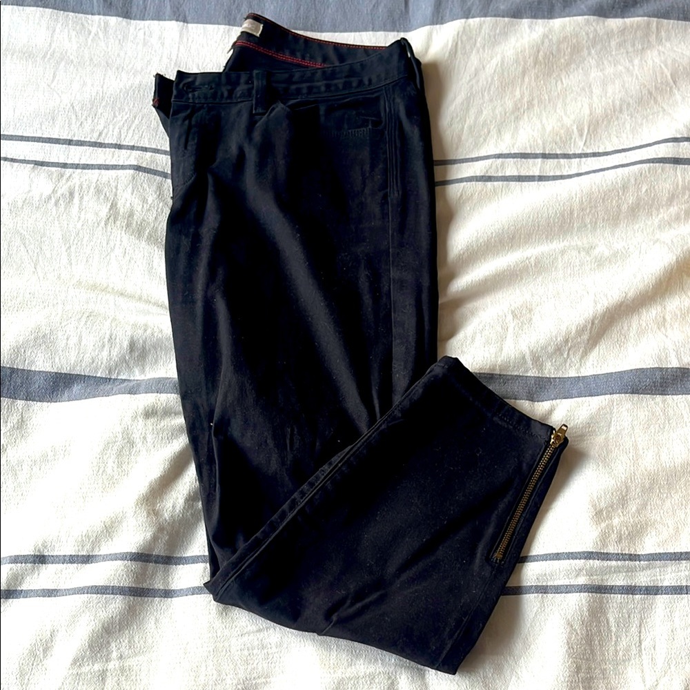 Banana Republic Black Ankle Length Skinny Pants